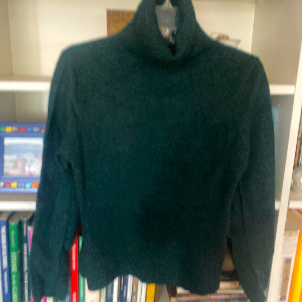Long Sleeve Forest Green 100% Cashmere Bought in Shanghai Boutique